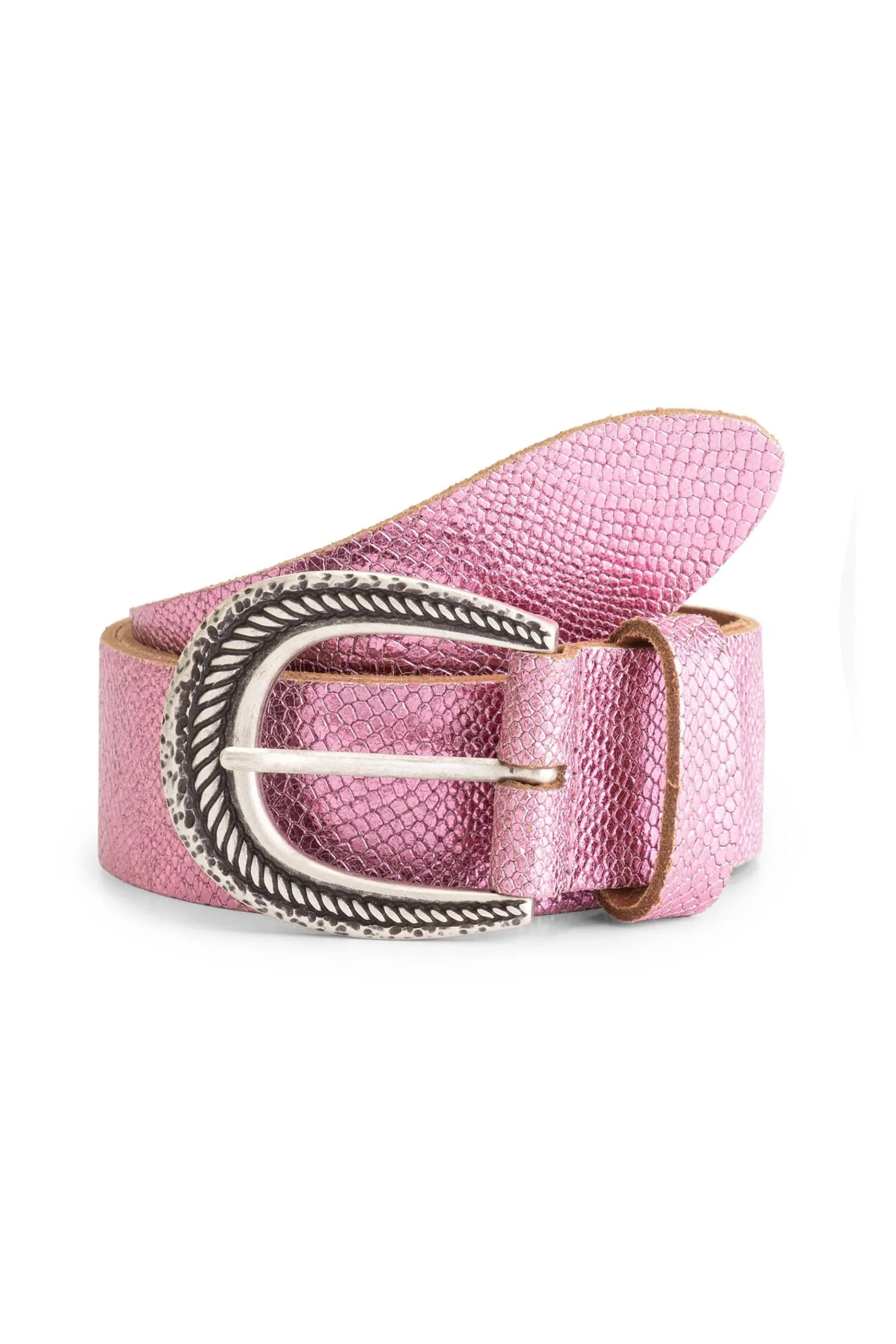 BELT Snake Vibrant Pink