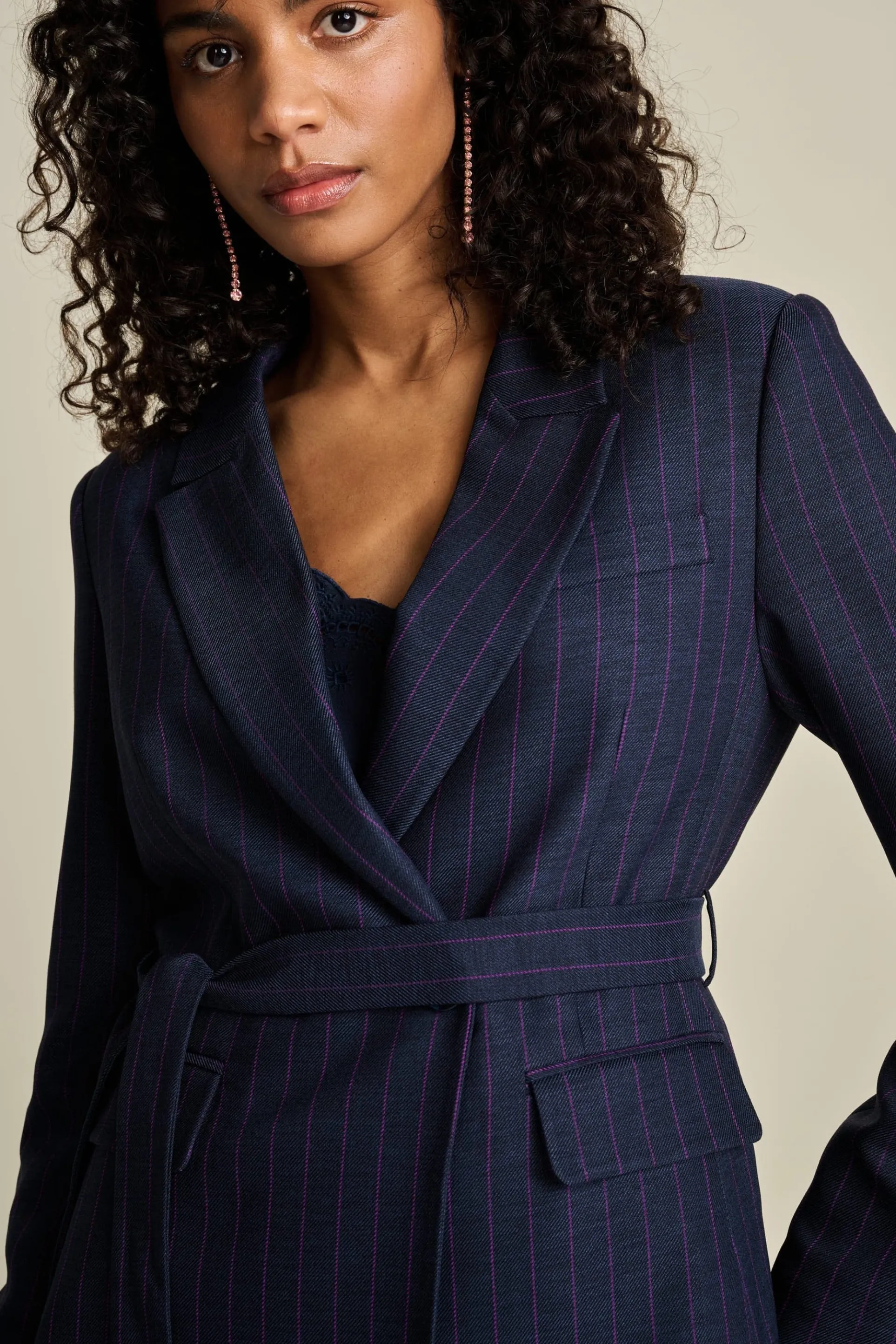BLAZER Striped Midnight Blue