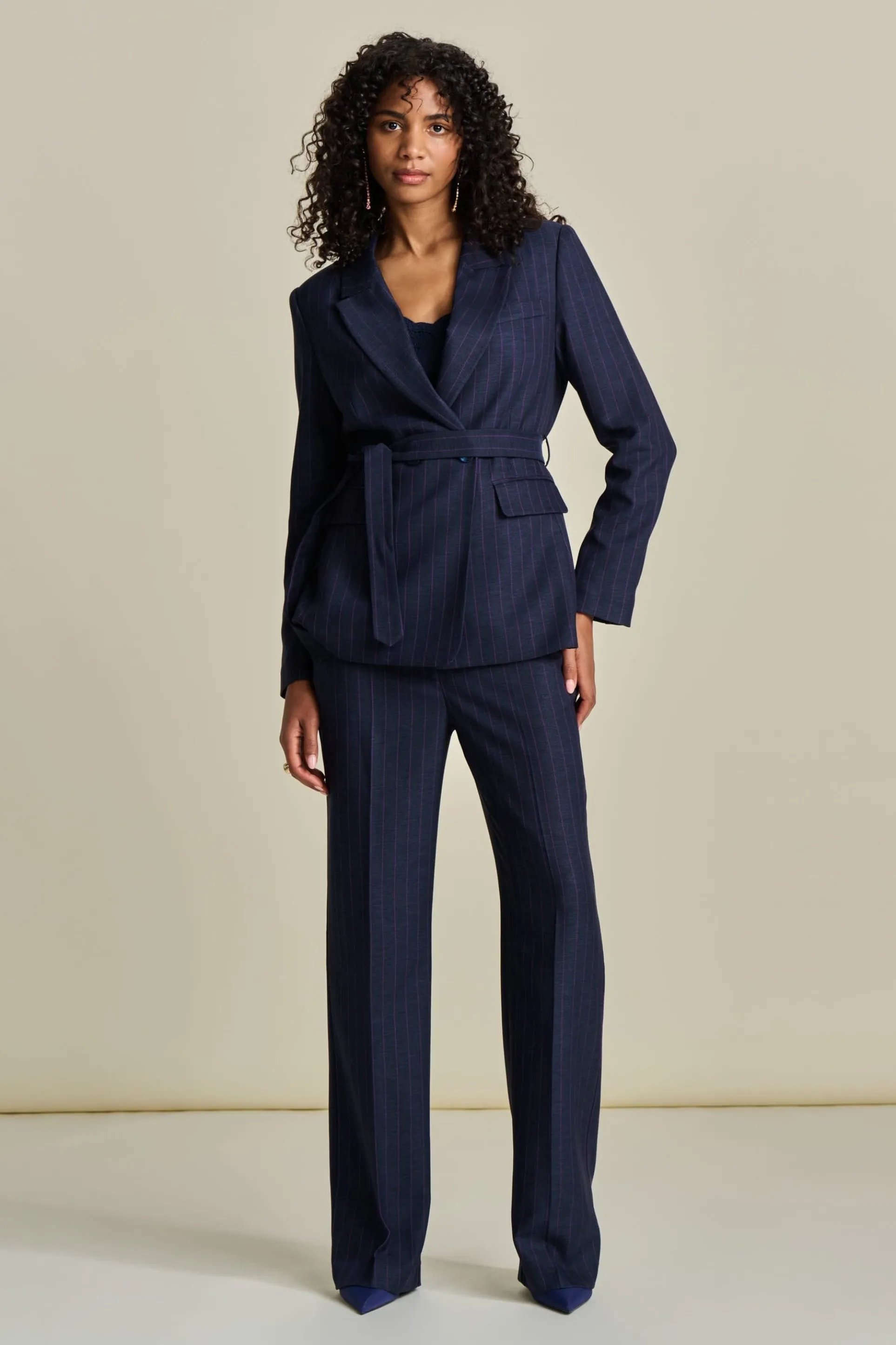 BLAZER Striped Midnight Blue