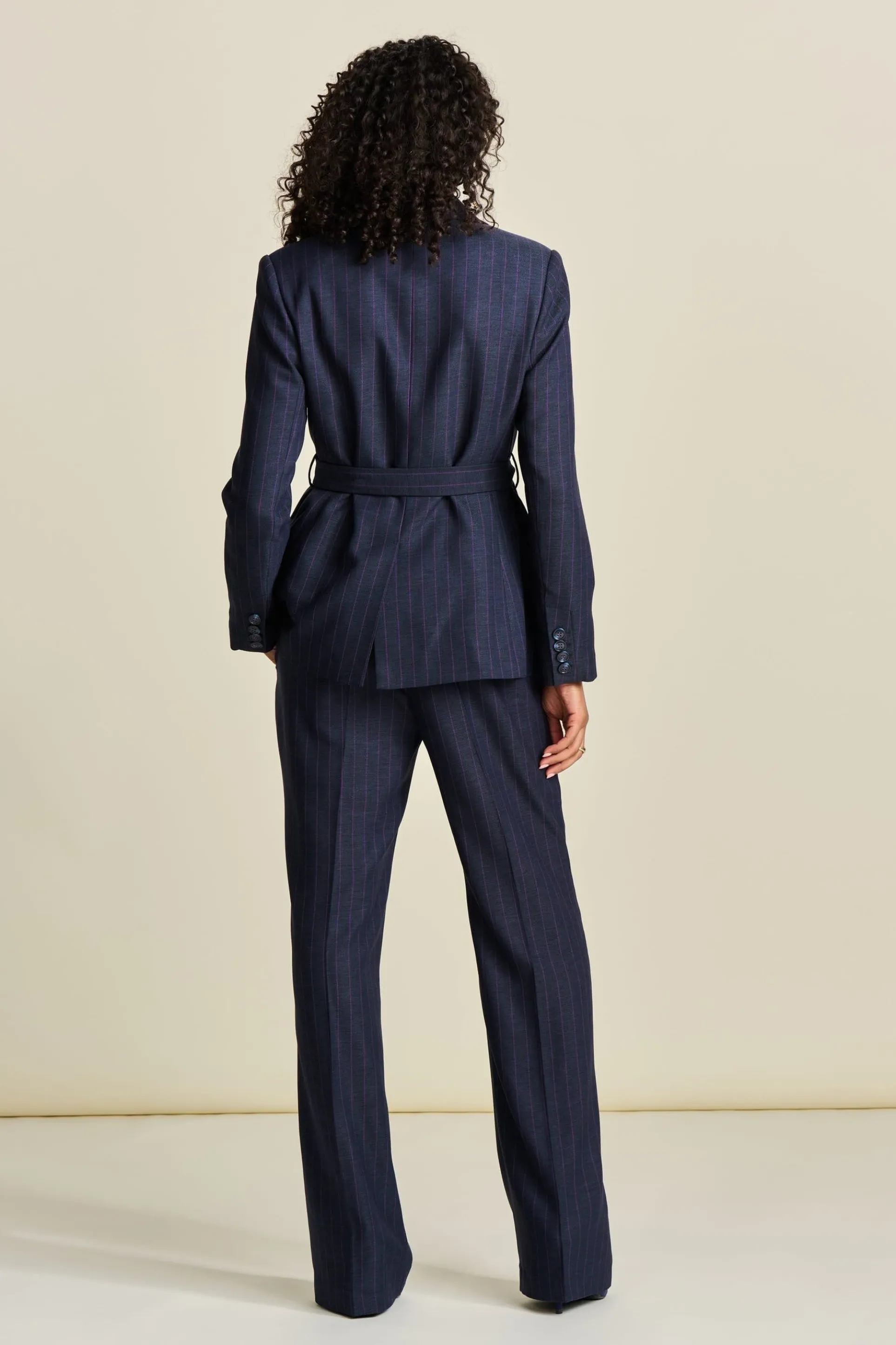 BLAZER Striped Midnight Blue