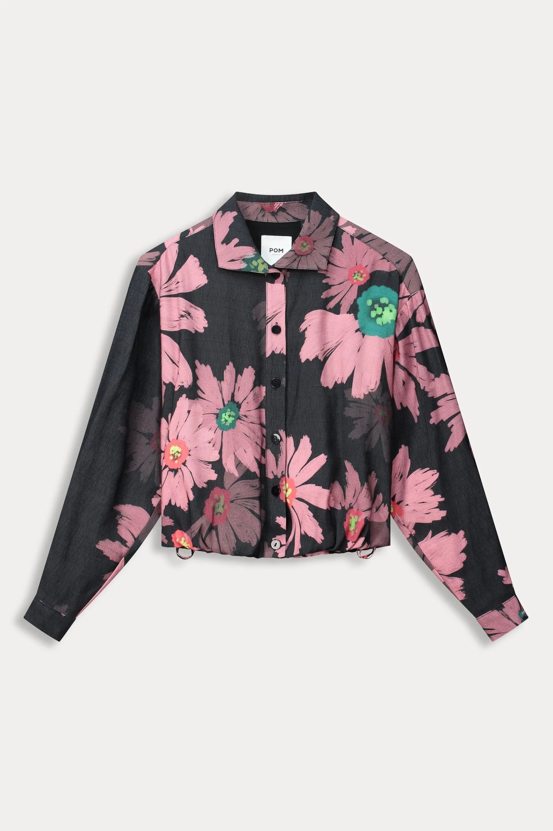 BLOUSE Big Blooming Pink