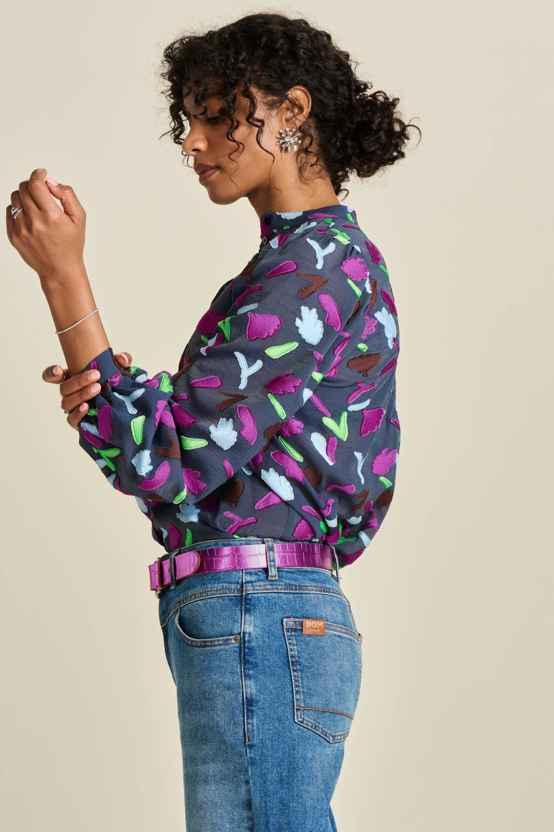 BLOUSE Featherfest Blue