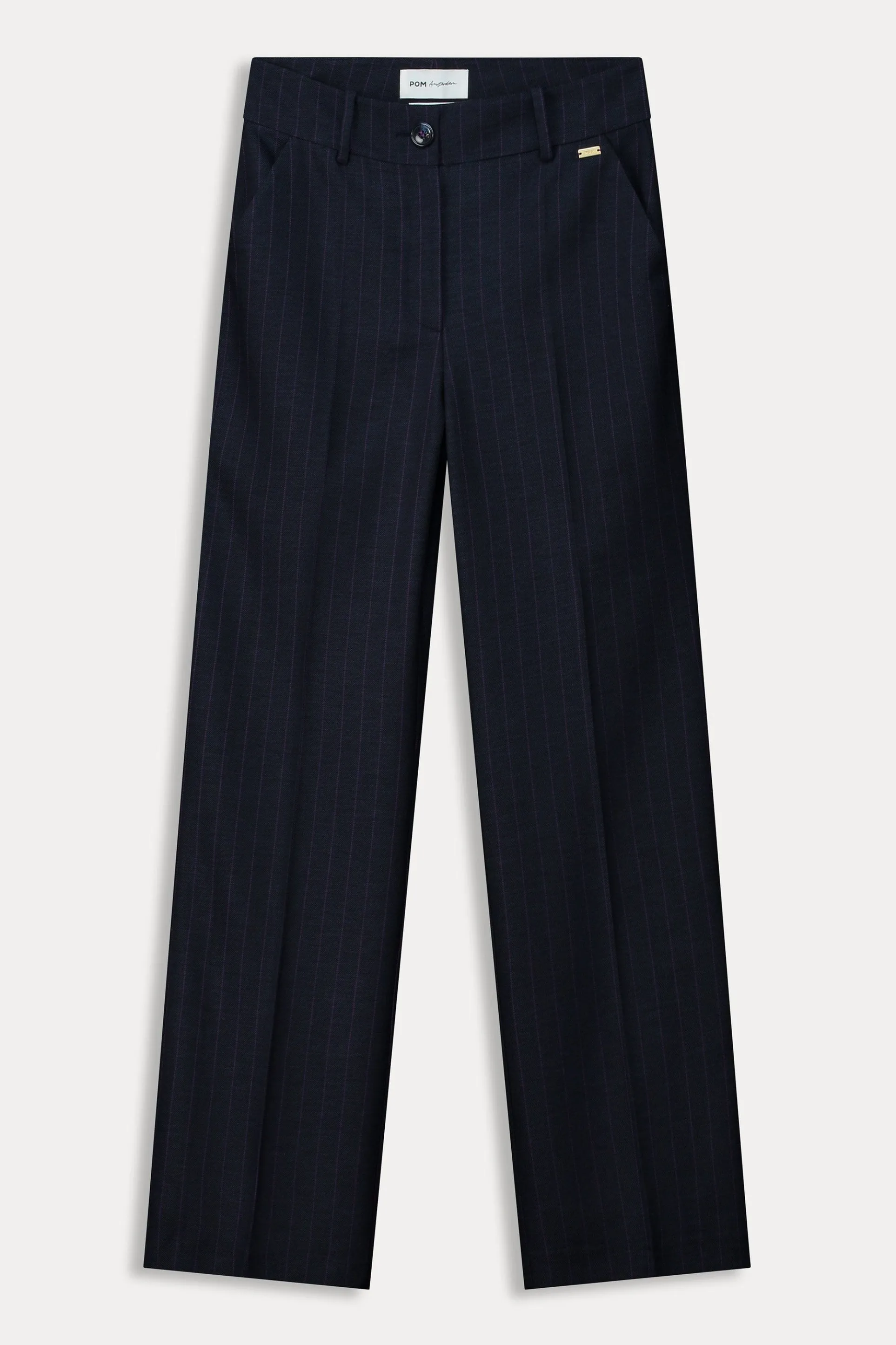 BROEK Striped Midnight Blue