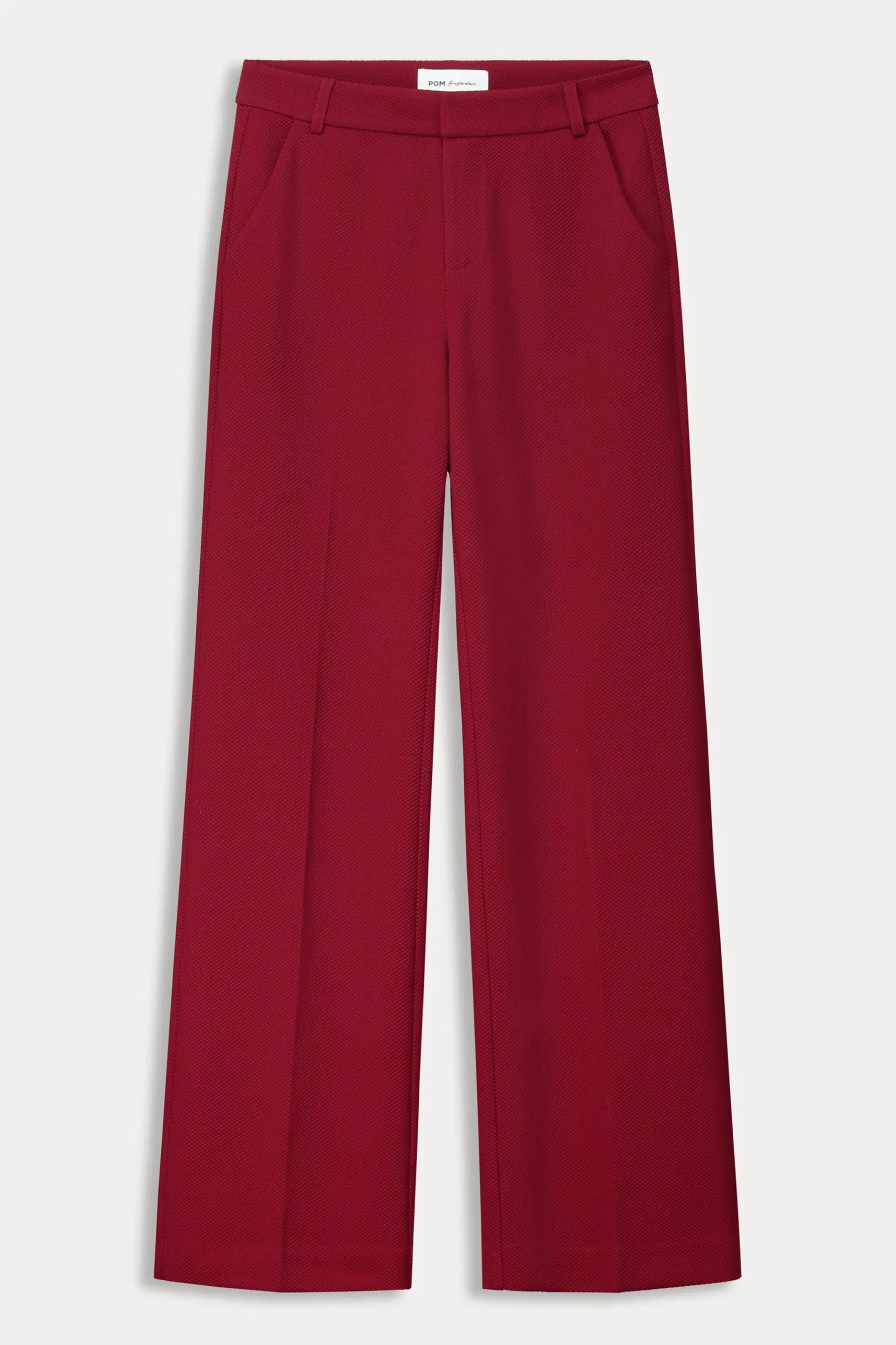 BROEK Wide Leg Burgundy Red