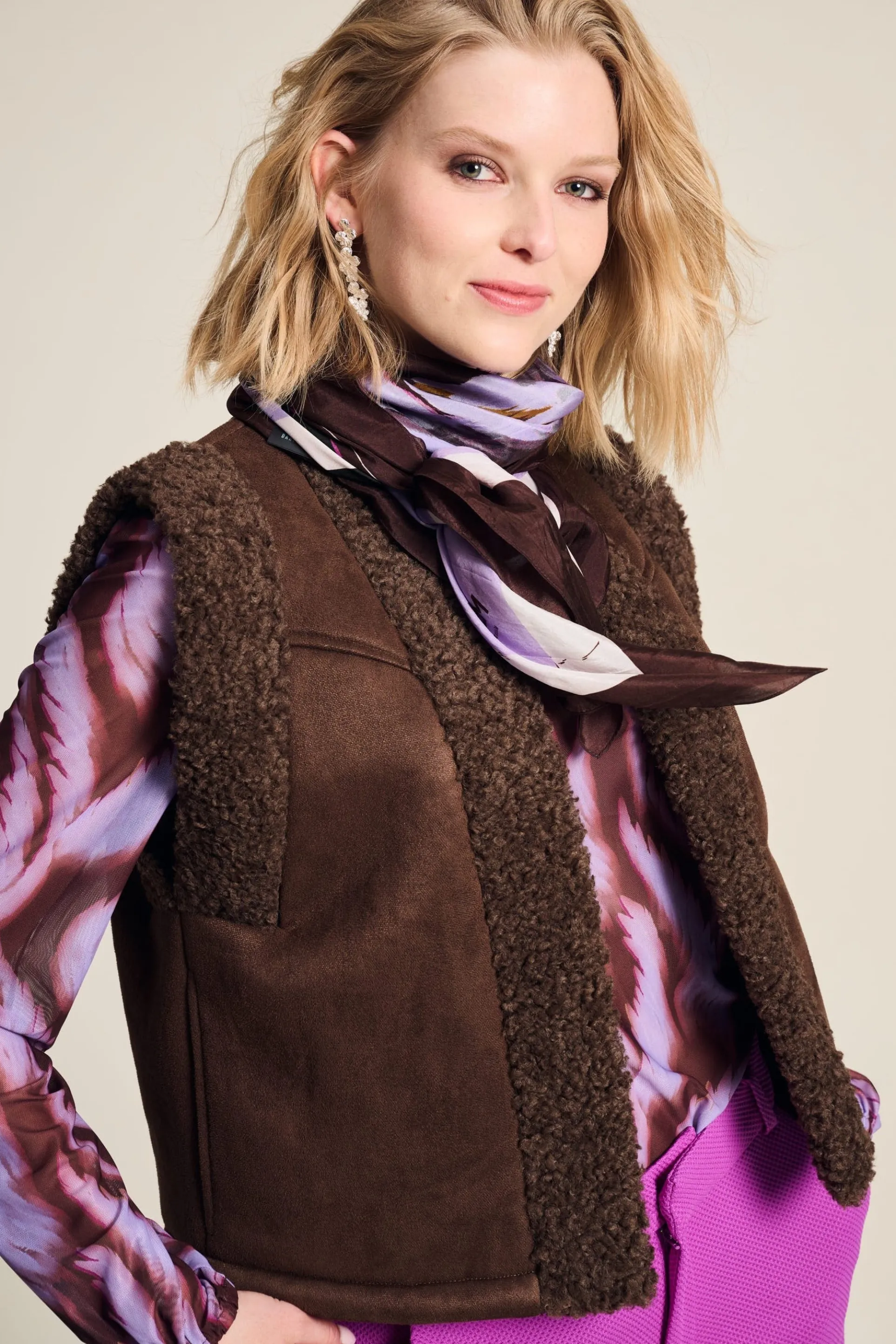 GILET Lammy Brown