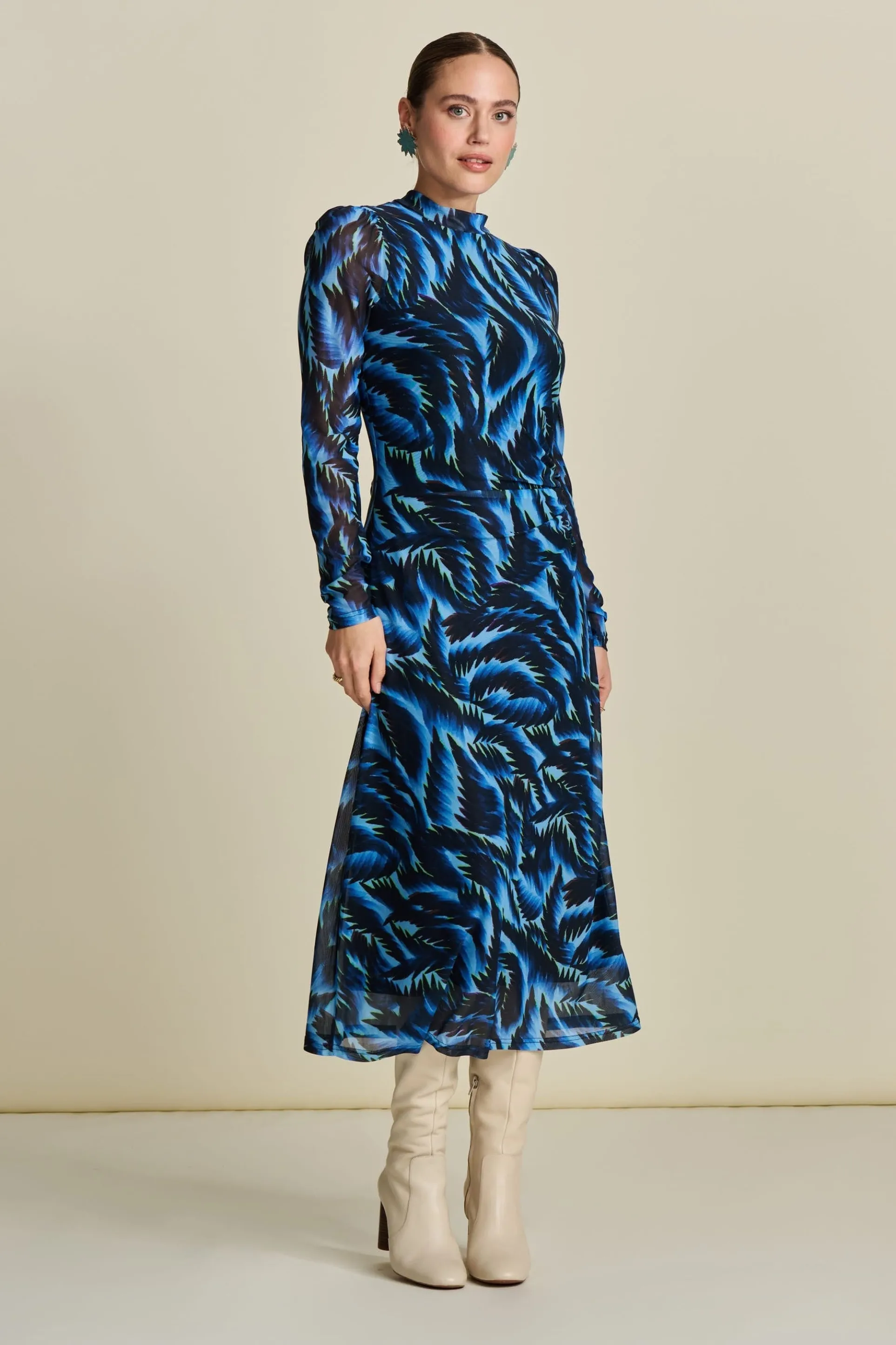 JURK Feathers Blue Mesh