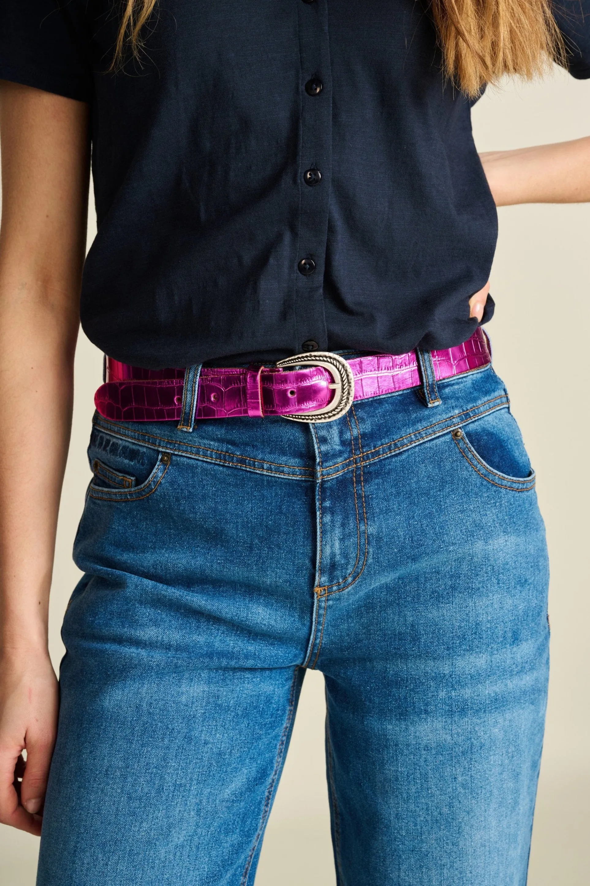 RIEM Metallic Fuchsia Croco