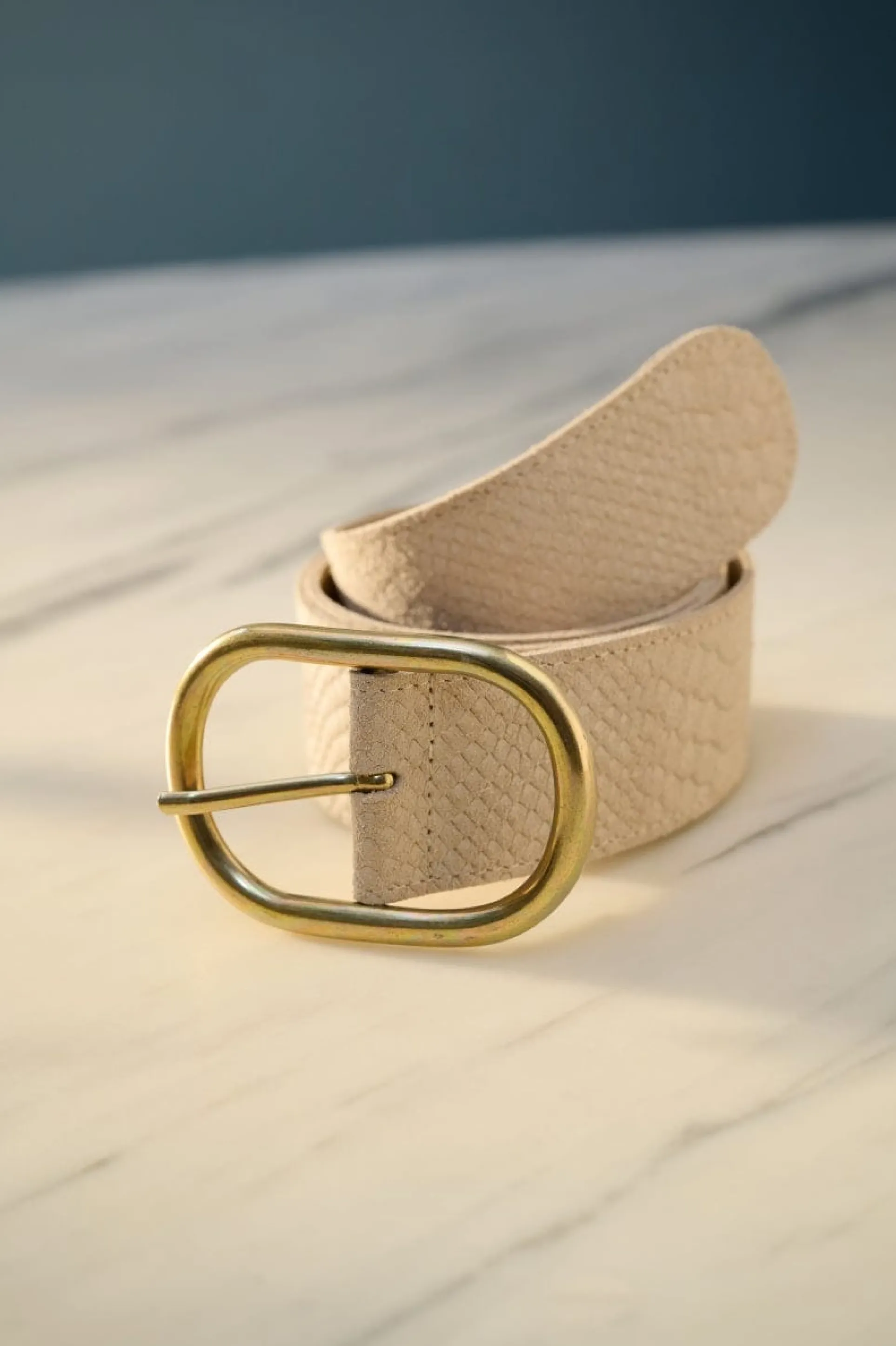 RIEM Olivia Suede Ecru